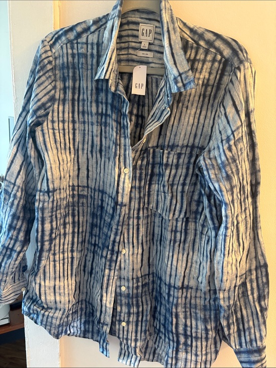 GAP Tops - GAP Linen Tie-Dye Shirt